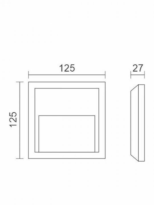 Spot Light Στεγανή Πλαφονιέρα LED 1.5W Spot Light Στεγανή Πλαφονιέρα LED 1.5W