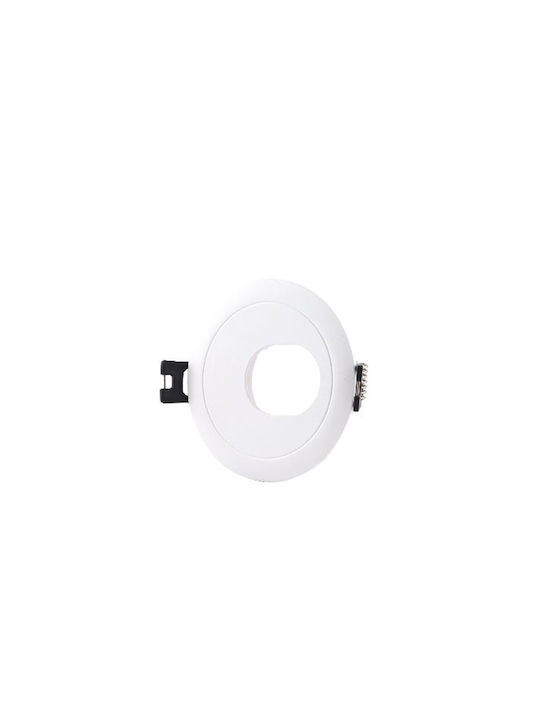 Eurolamp Πλαστικό Χωνευτό Σποτ με Ντουί GU10 Λευκό 88x88εκ. 1τμχ Eurolamp Πλαστικό Χωνευτό Σποτ με Ντουί GU10 Λευκό 88x88εκ. 1τμχ