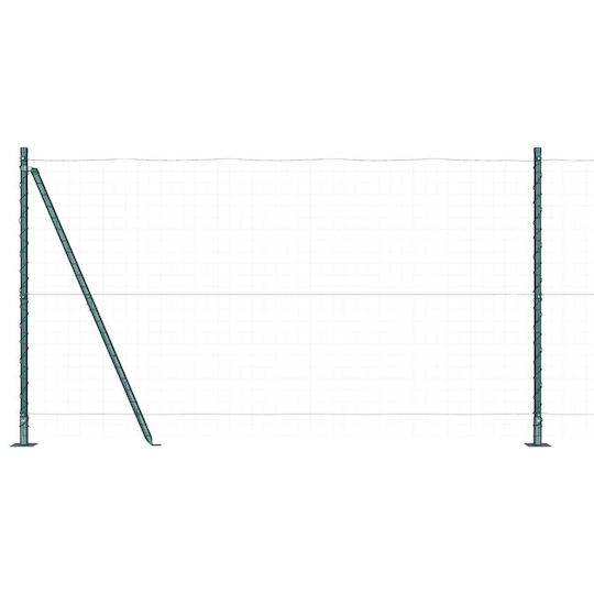 vidaXL Draht für Gartenzaun aus Stahl 3.2x3.2cm 52Stück Green