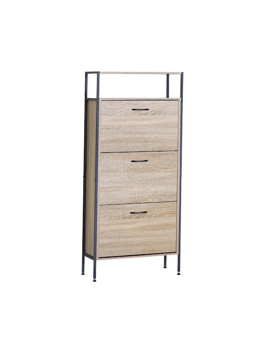 Metall Schuhschrank 60x24x141cm