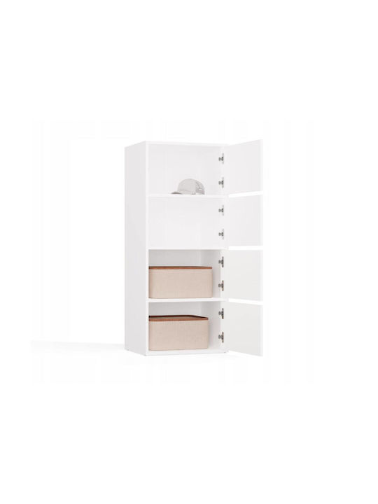 Büroaufbewahrungsschublade Alma Holz Weiß 50x40x119cm