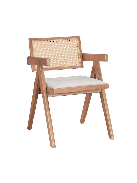 Winslow Dining Room Wooden Armchair Nut 56.4x63.5x80.5cm