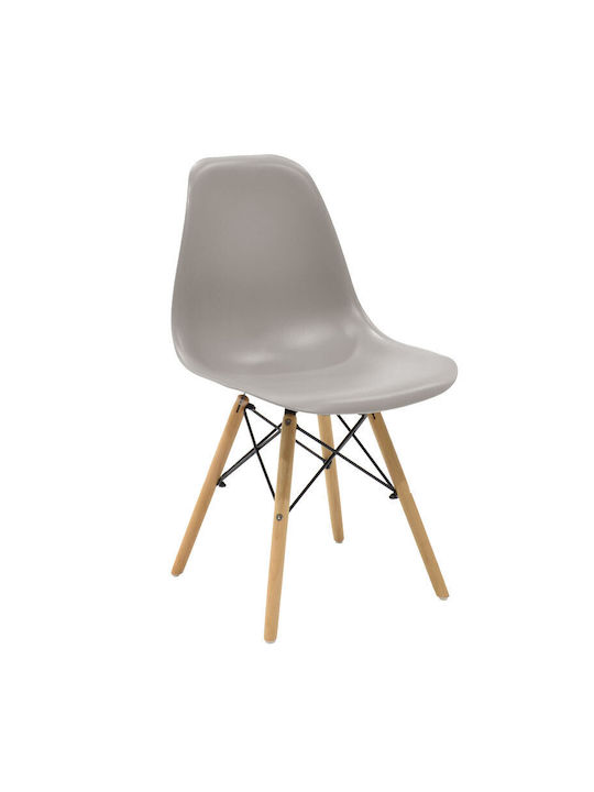 Alta Dining Room Polypropylene Armchair Grey-natural 46x50x82cm