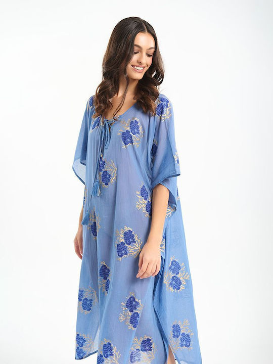Ble Resort Collection Damenbademode Blau Damen Kaftan