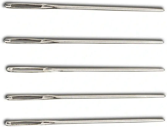 Ace Argintii de Broderie Fără Vârf 25 Bucăți 55 Mm X 1.6 Mm Mărimea 16 Prym