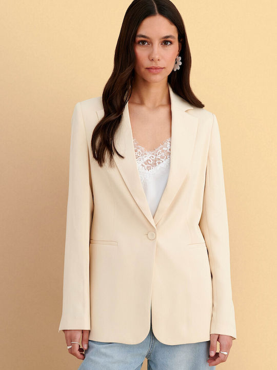 attrattivo Women's Blazer Yellow