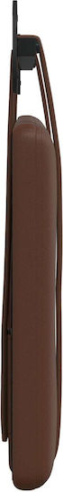 vidaXL Leather Brown Bed Headboard Cushion 100x40cm