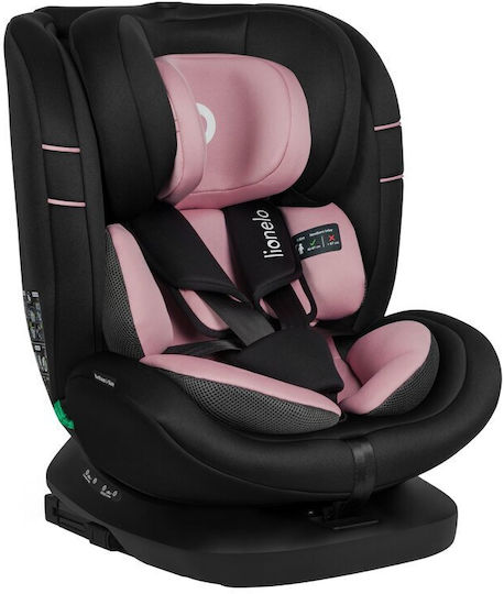 Lionelo Bastiaan Scaun Auto i-Size cu Isofix Roz 9-36 kg
