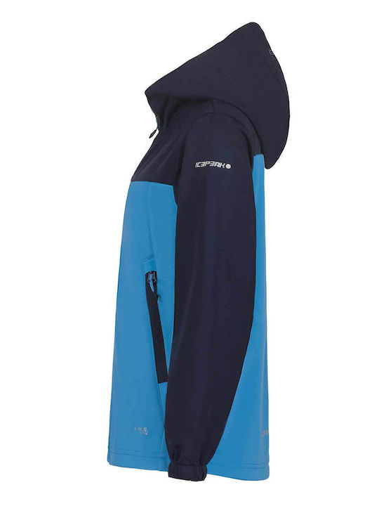 Waterproof Kids Sports Jacket with Hood Blue