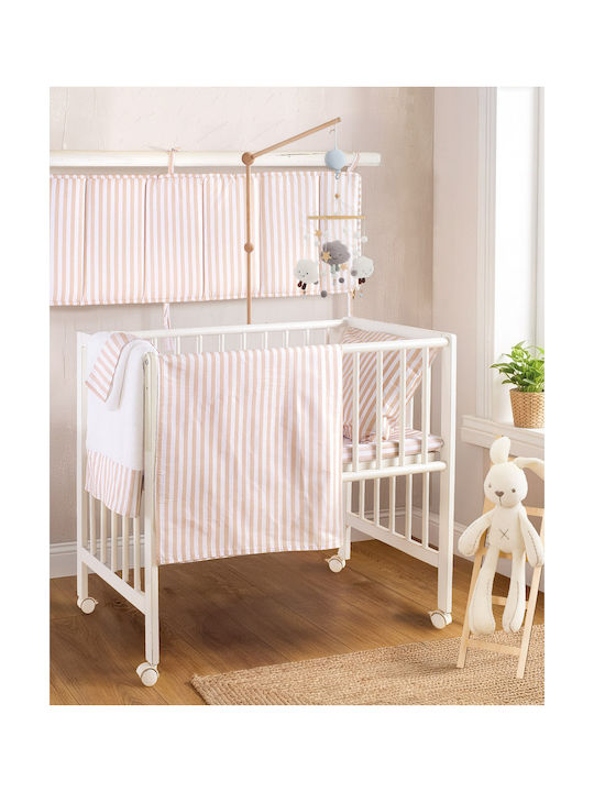 Rythmos Baby Bettlaken Für Wiege Baumwolle Beige 80x110cm