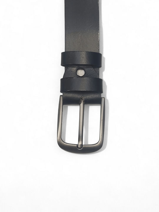 Herren Gürtel Leder Schwarz