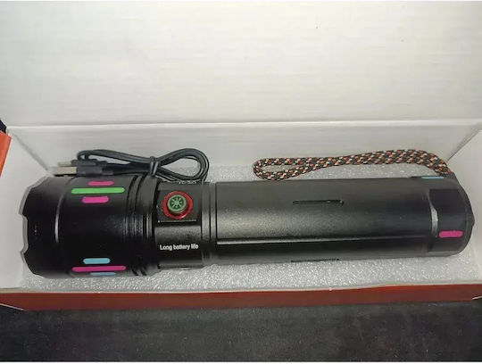 Rechargeable LED Flashlight with Maximum Brightness 2000lm