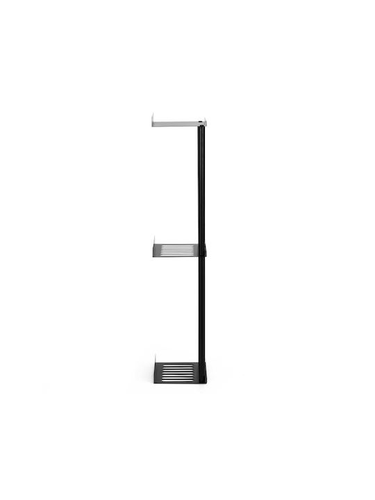 Wall-Mounted with Screws 25x16cm Black
