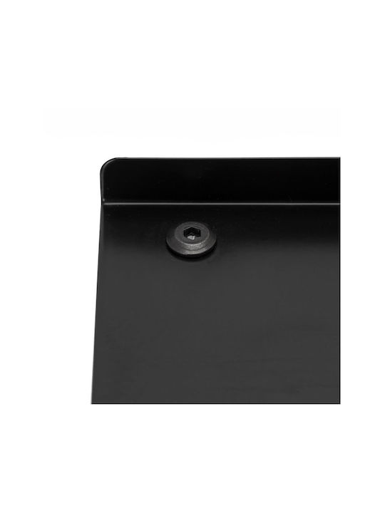 Wall-Mounted with Screws 25x16cm Black