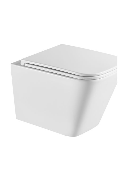Katsamakos Capac WC Slim Închidere Lentă Plastic