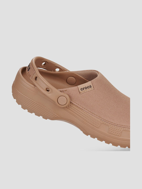 Crocs Classic Damen Holzschuhe Braun