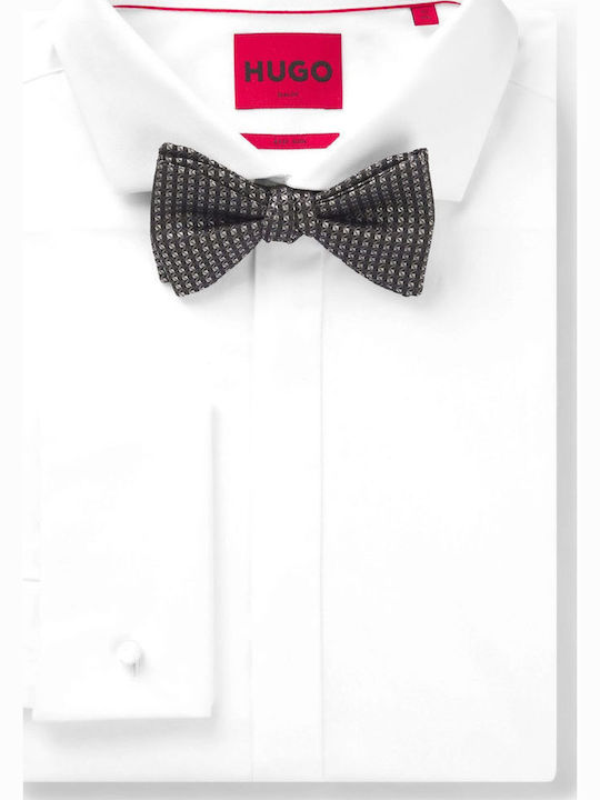 Hugo Папион Bow Tie Dressy Микросхемно Черен