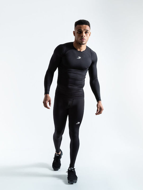 Boxraw Long Men's Martial Arts Leggings Black