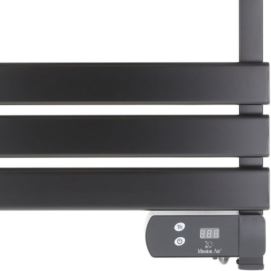 Mission Air Electric Towel Rail 150W 52x55cm Black