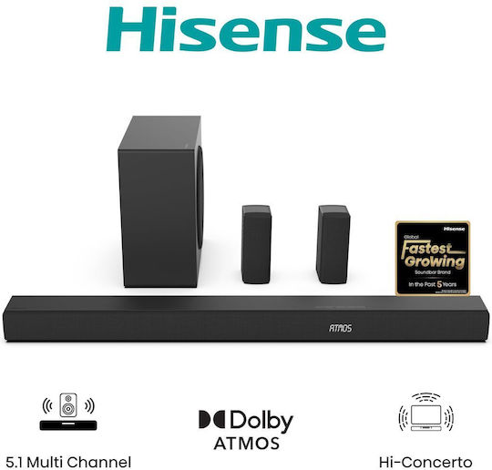 Hisense Soundbar 580W Μαύρο AX5100Q