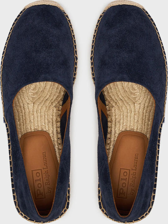 Suede Men's Espadrilles in Blue Colour