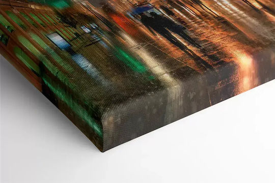 Πίνακας Καμβά Ζευγάρι Πόλη Knv444 45cm X 65cm