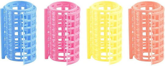 Plastic Role Bucle Reci 30mm în Culoare Multicoloră 4 Bucăți