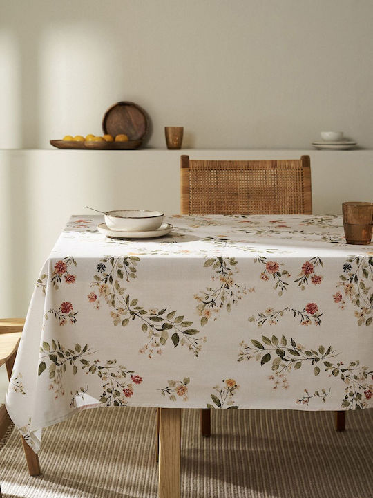 Gofis Home Stain Resistant Tablecloth Octavia 417 Ecru 135x180cm