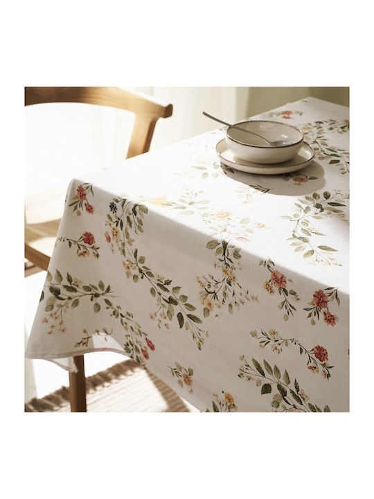 Gofis Home Stain Resistant Tablecloth Octavia 417 Ecru 135x180cm