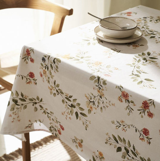 Gofis Home Stain Resistant Tablecloth Octavia 417 Ecru 135x180cm