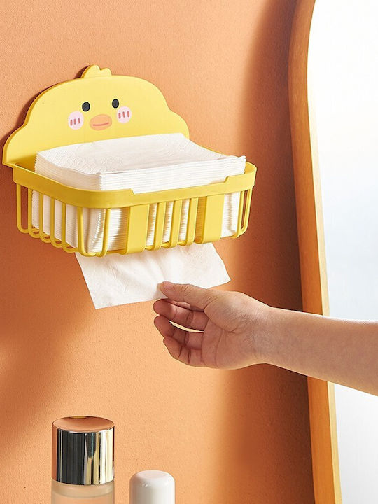 Alista Home Wall Mounted Bathroom Shelf Plastic 13x19x12cm Yellow