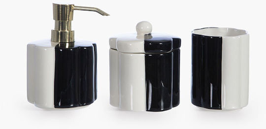 Nef-Nef Homeware Θήκη για Βαμβάκι Domino Domino Μαύρη