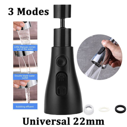 Flexible Splash Filter Faucet Extension with Filter