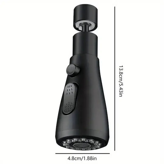 Flexible Splash Filter Faucet Extension with Filter