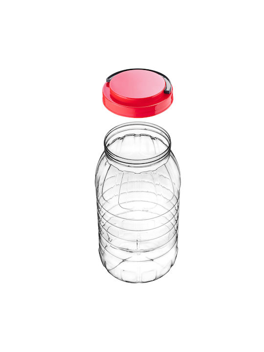 Kadax Set 2 Bucăți Vaze Pentru Paste Cu Capac Plastic Roșii 5000ml
