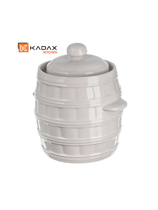 Kadax Vază Utilizare Generală Cu Capac Ceramică Maro 5000ml 1 Bucată