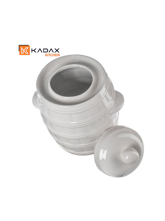 Kadax Vază Utilizare Generală Cu Capac Ceramică Maro 5000ml 1 Bucată