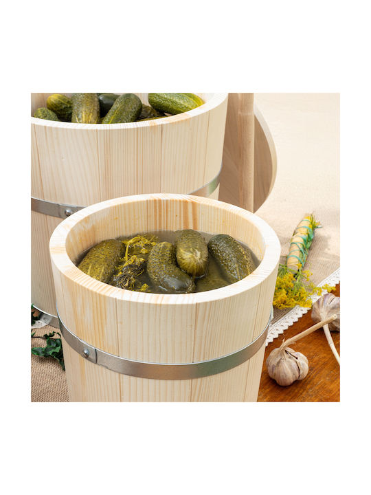 Kadax Vază Utilizare Generală Cu Capac Lemn Bej 5000ml