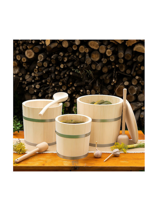 Kadax Vază Utilizare Generală Cu Capac Lemn Bej 5000ml