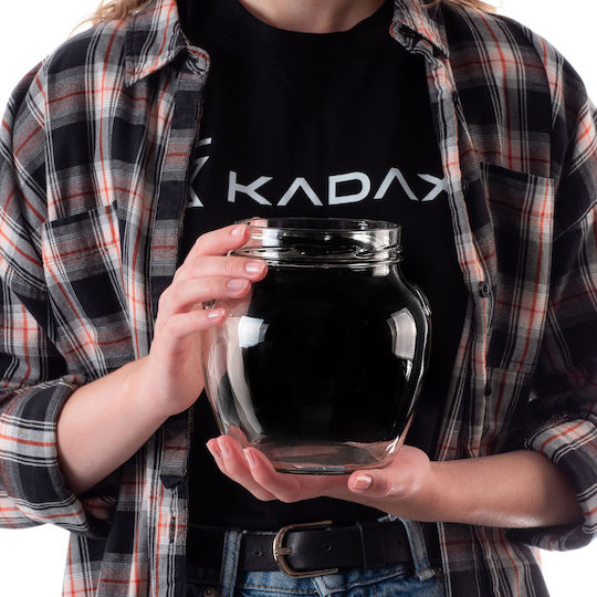 Kadax Set of 6 General Use Glass Jars with White Lid 1700ml 6 Pieces