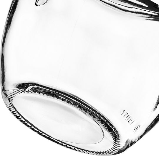 Kadax Set of 6 General Use Glass Jars with White Lid 1700ml 6 Pieces