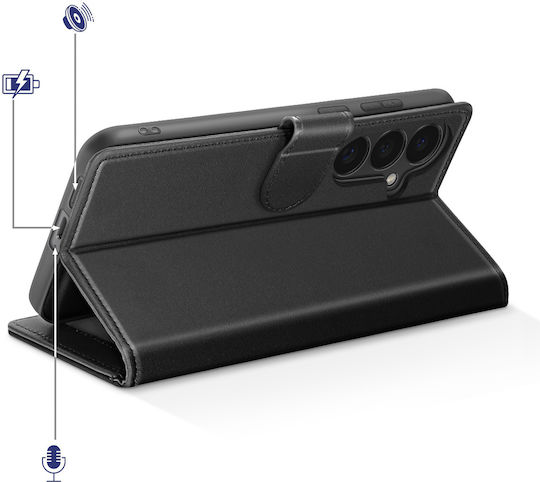 Mayaxess 2-in-1 Wallet Case Galaxy S26 Plus Detachable Shell Black