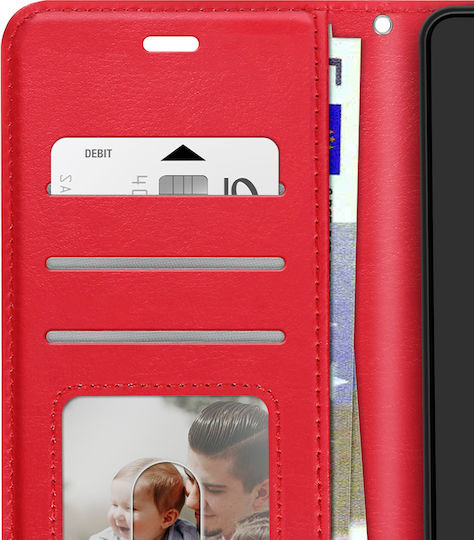 Mayaxess Wallet Case Galaxy S26 Lanyard Stand Function Red
