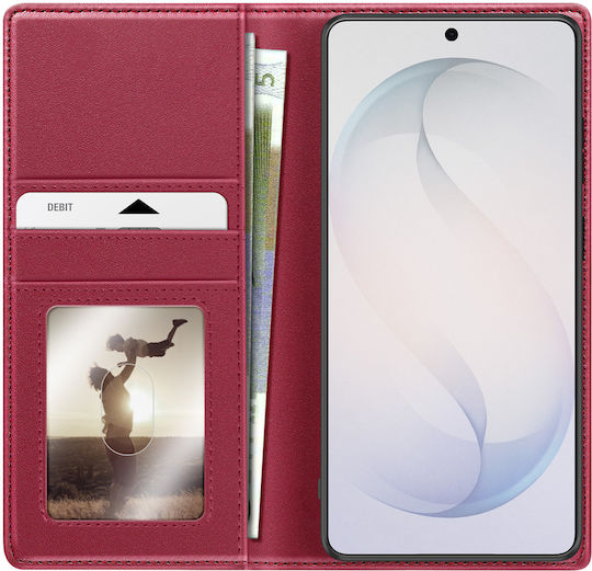 Mayaxess 2-in-1 Wallet Case Galaxy S26 Ultra Detachable Shell Red