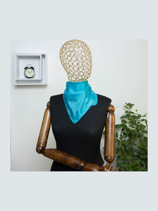 ButicCochet Women's Silk Shawl Turquoise