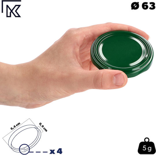 Капаци За Буркани Капаци За Буркани Fi63 10 Бройки 4 Закопчалки