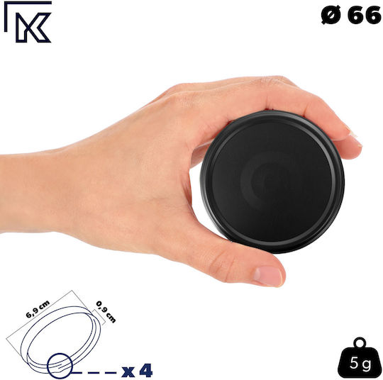 Lids Jars Caps Fi66 Screw Caps Jars 4-clamp 10pcs