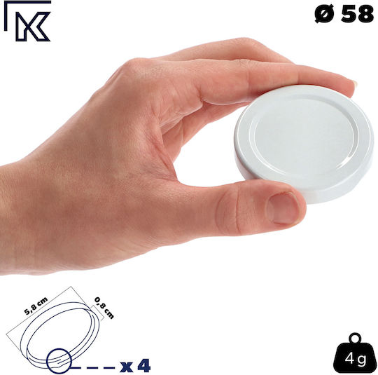 Jar Lids Caps Jars Lid Covers Lids Fi58 10pcs 4-clamp