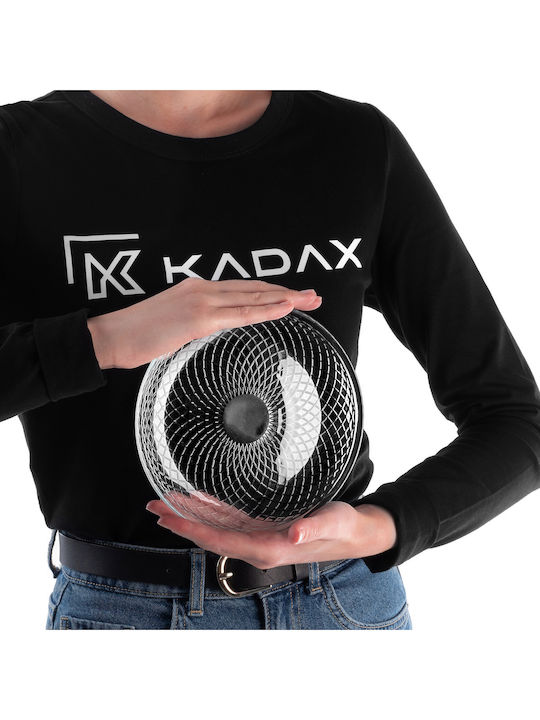 Kadax Serving Plate Desert Glass Transparent with Diameter 17.5cm 2 Pieces