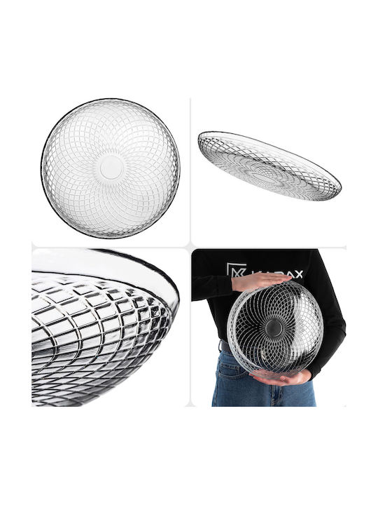 Kadax Servierplatte für Wüste Glas Transparent 30cm